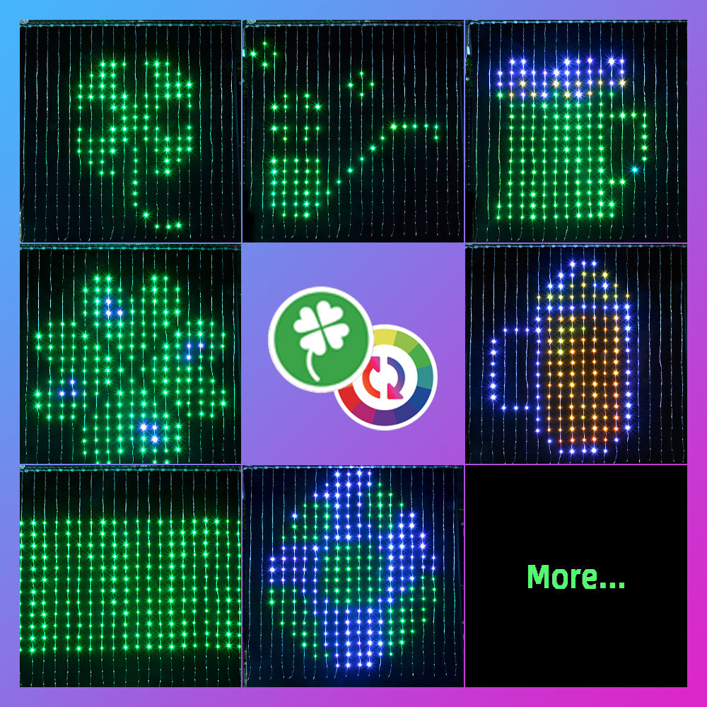 Curtain Light String LED Colorful Changing Light Strip Energy-saving And Environmentally Friendly