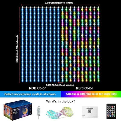 Curtain Light String LED Colorful Changing Light Strip Energy-saving And Environmentally Friendly