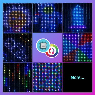 Curtain Light String LED Colorful Changing Light Strip Energy-saving And Environmentally Friendly